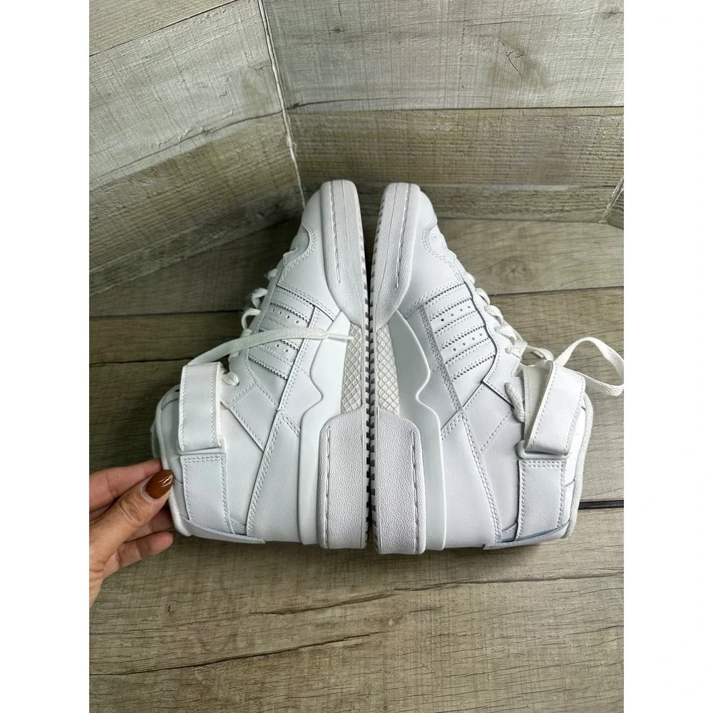 Adidas Forum Mid Triple White Leather Sneakers IG3754 Mens Size 7